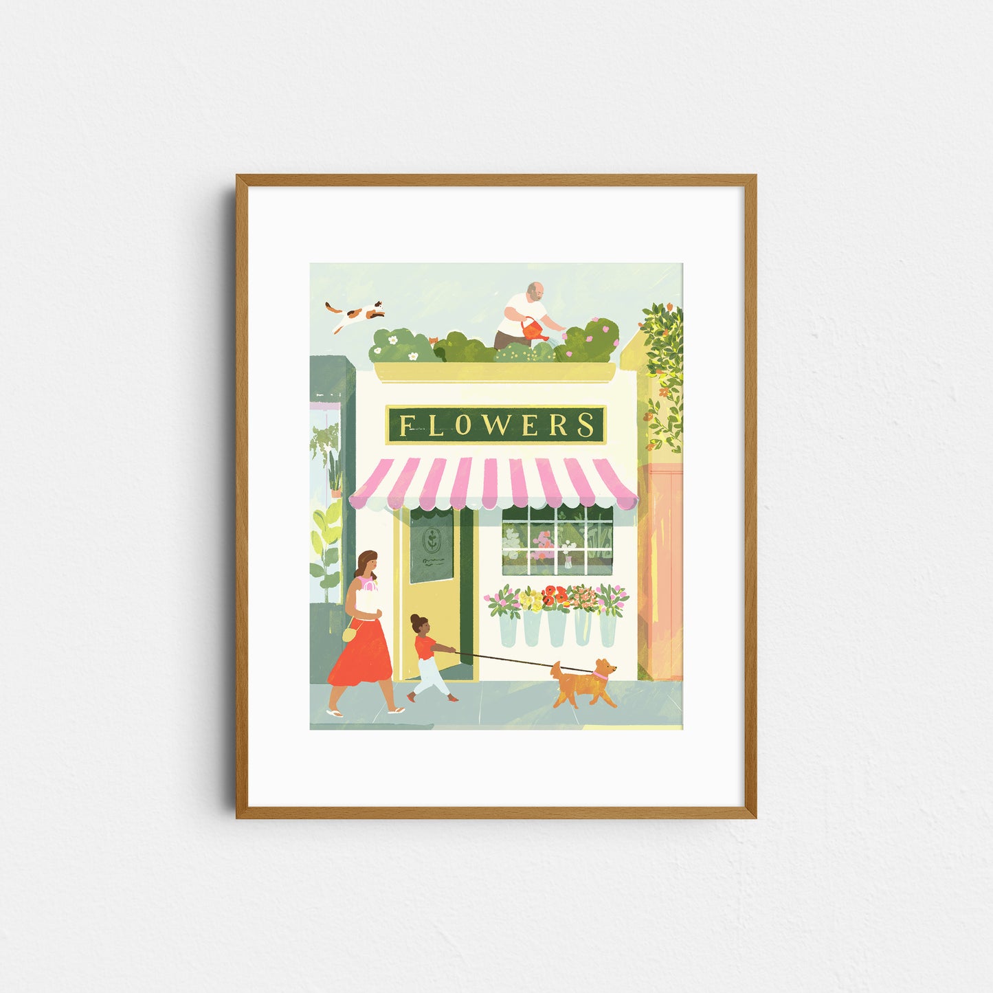 8 x 10 Flower Shop Art Print